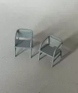 3D 1:48th Pair of Outdoor Chairs