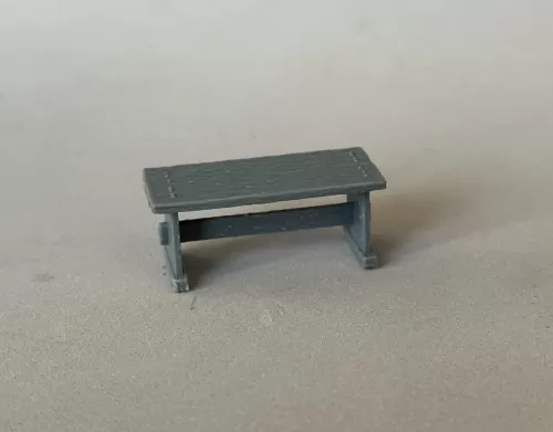 3D 1:48th Rustic Table