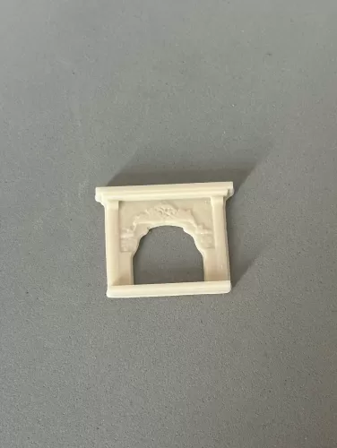 3D 1:48th Fancy Fireplace (Cream)